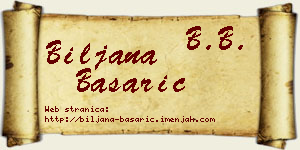 Biljana Basarić vizit kartica